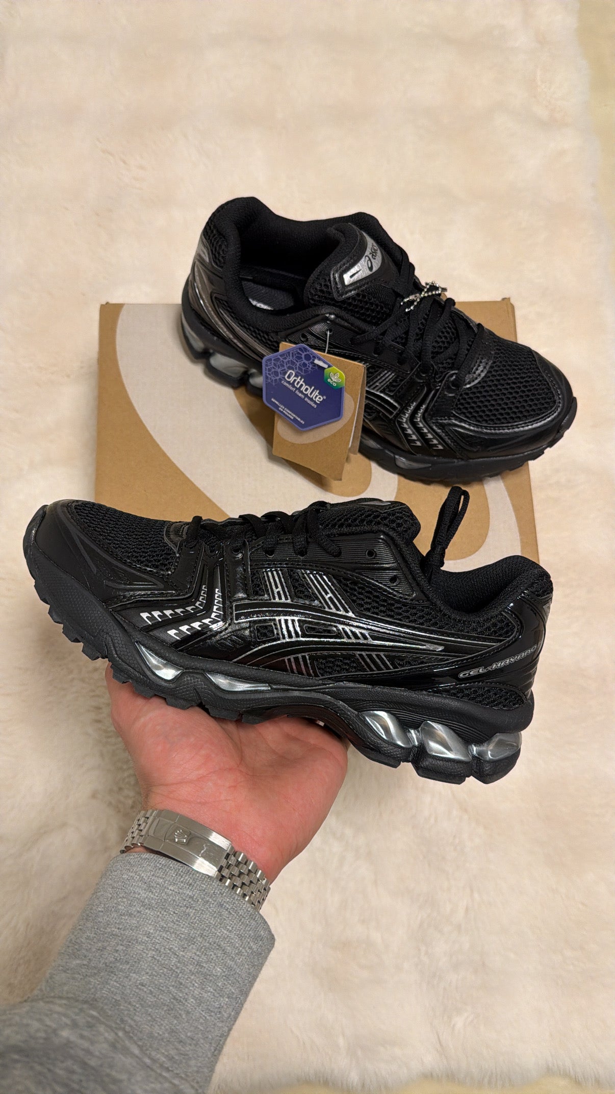 ASICS Gel-Kayano 14 Black Pure Silver