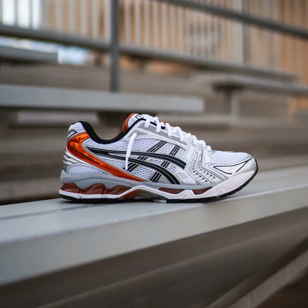 Asics Gel-kayano 14 White Piquant Orange