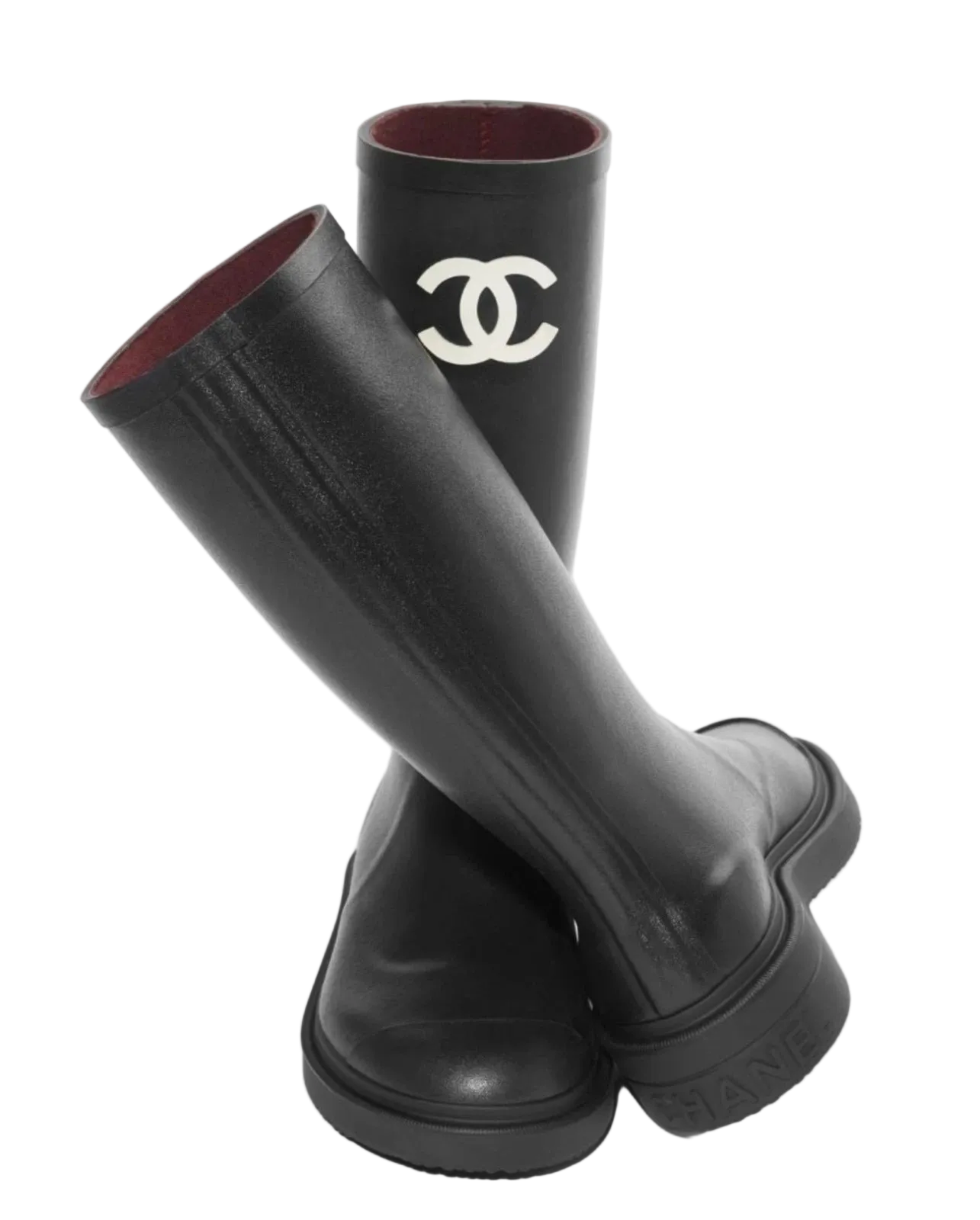 Chanel Rubber Rain Boots